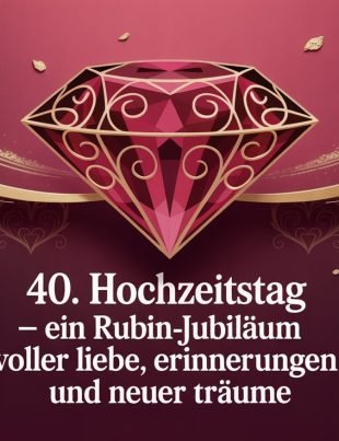 40. Hochzeitstag – Ein Rubin-Jubiläum voller Liebe, Erinnerungen und neuer Träume