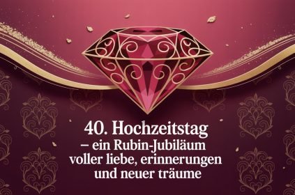 40. Hochzeitstag – Ein Rubin-Jubiläum voller Liebe, Erinnerungen und neuer Träume