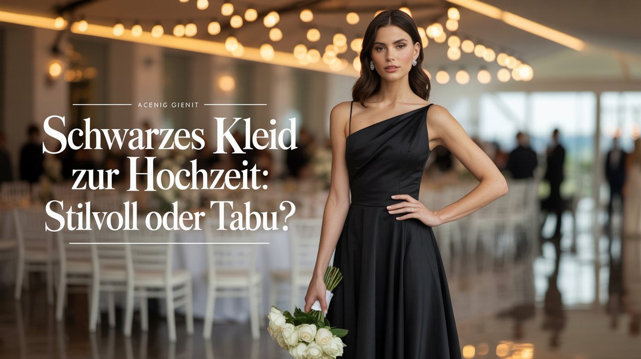 schwarzes kleid zur hochzeit