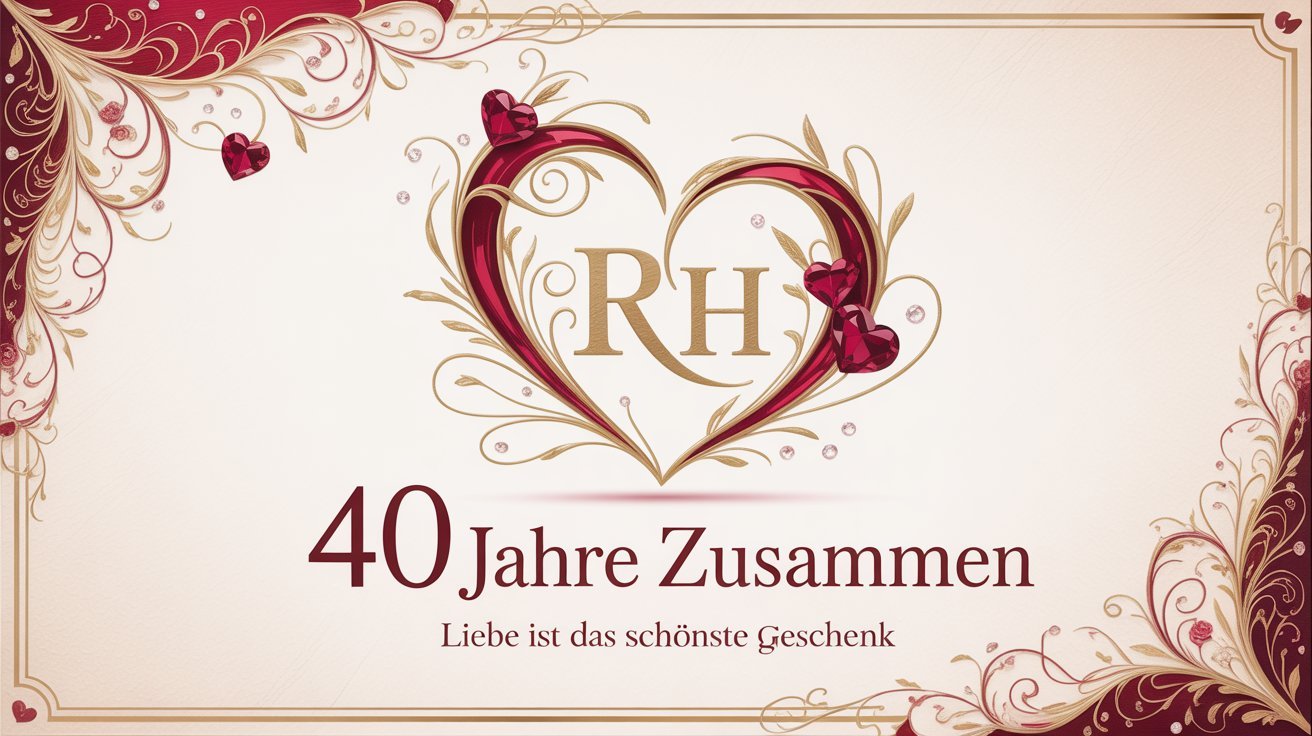 rubinhochzeit geschenk