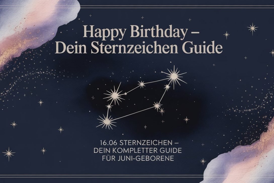 16.06 Sternzeichen – Dein kompletter Guide für Juni-Geborene