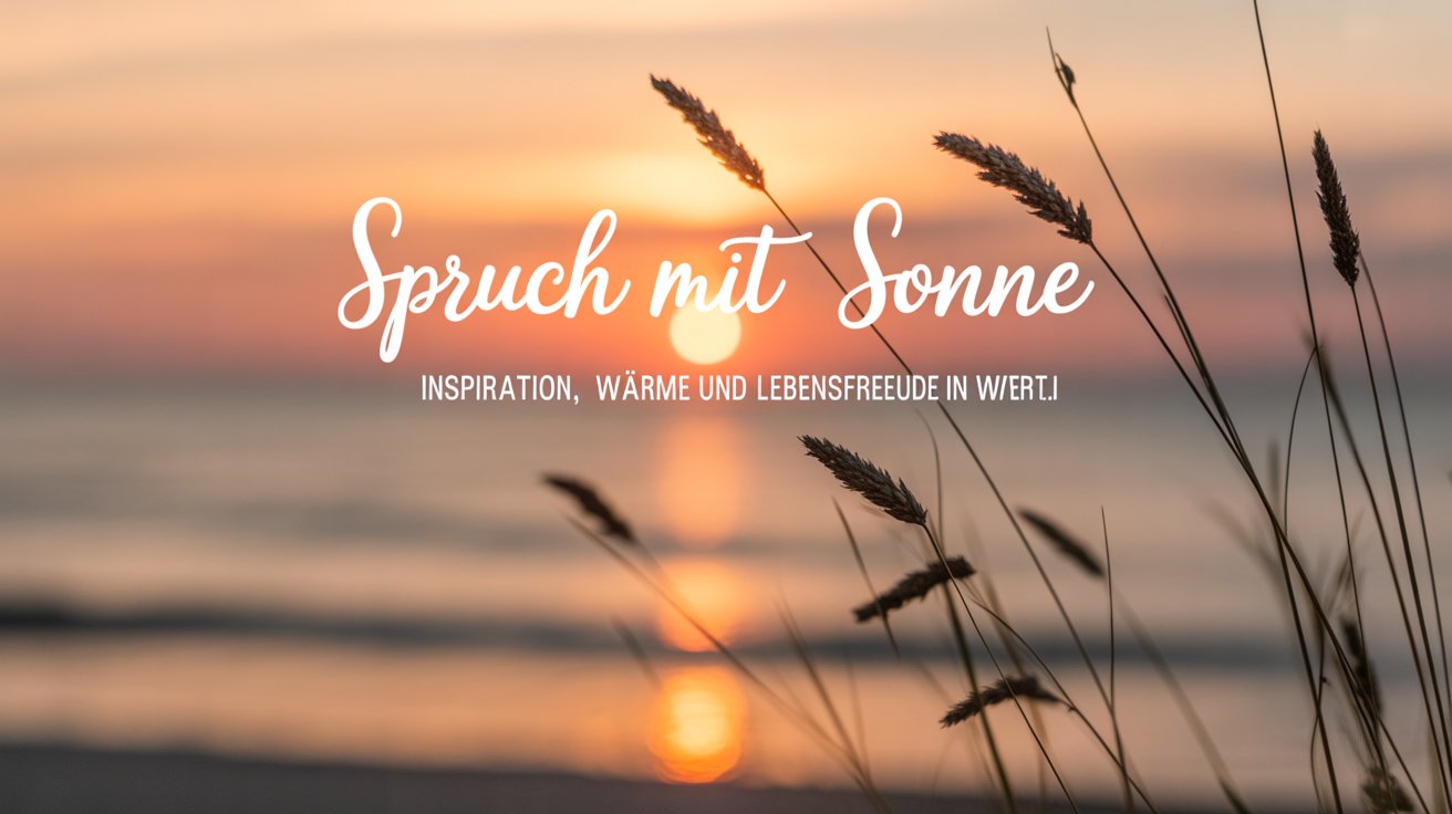 spruch mit sonne