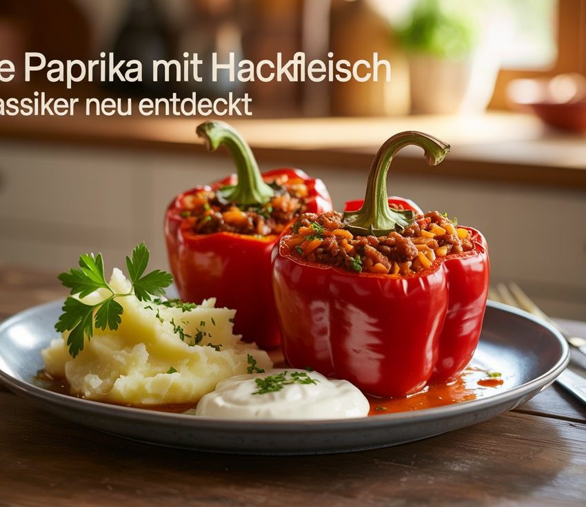 Gefüllte Paprika mit Hackfleisch – Der Klassiker neu entdeckt