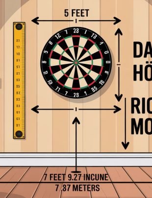 Dartscheibe Höhe – So hängst du dein Board richtig auf