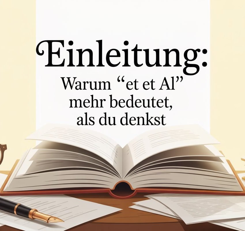 Einleitung: Warum „et et al“ mehr bedeutet, als du denkst
