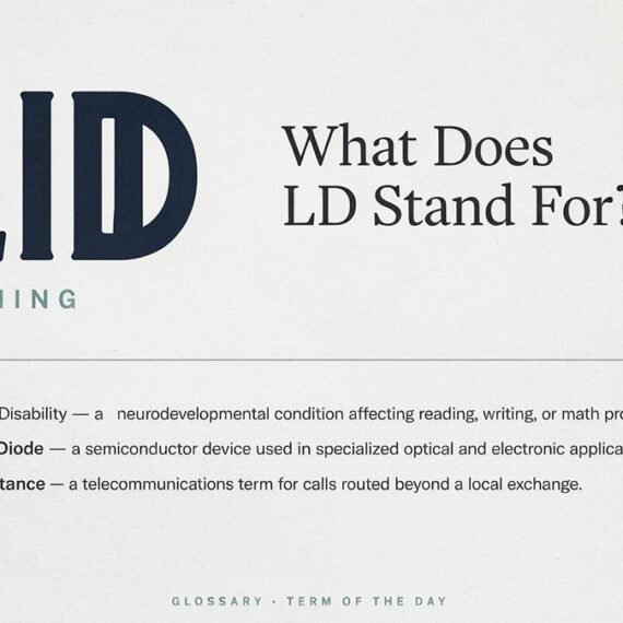 LD Meaning: What Does LD Stand For