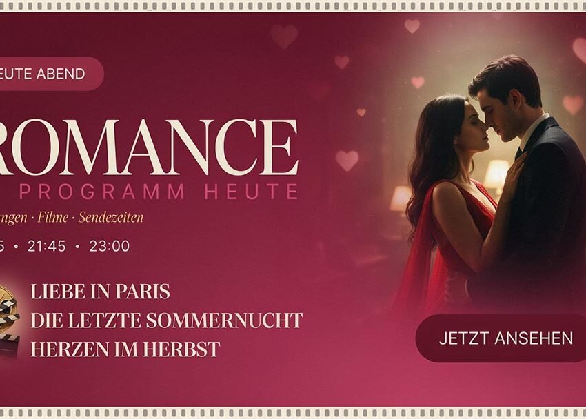 Romance TV Programm heute: Sendungen, Filme & Sendezeiten