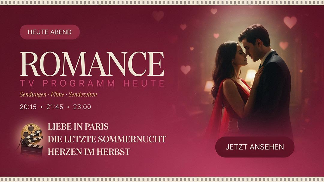 Romance TV Programm heute: Sendungen, Filme & Sendezeiten